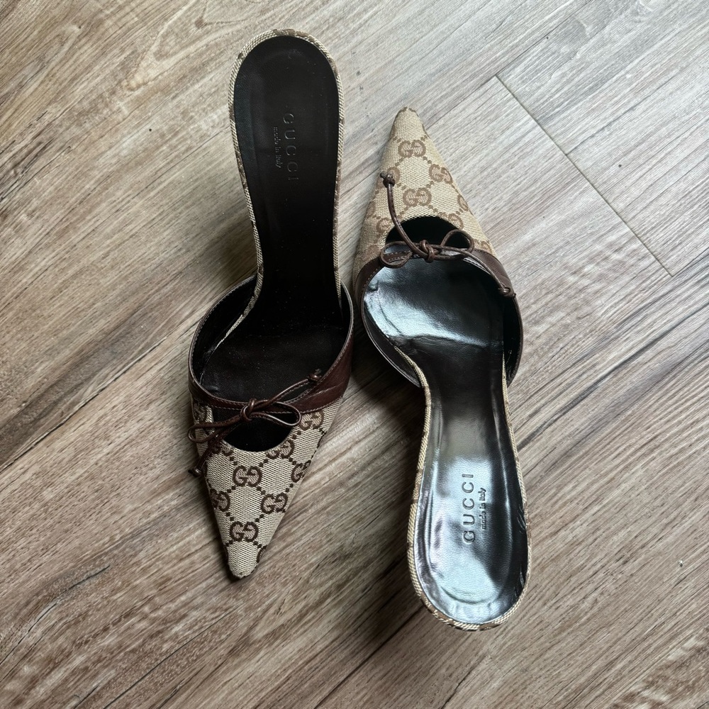 Gucci Canvas Heels